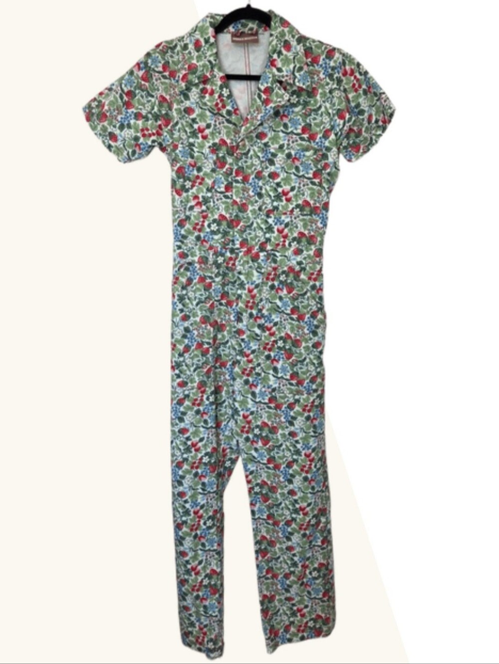 OPEN TO OFFERS Rare Big Bud Press Strawberry Blossom Jumpsuit Size Small - Picture 5 of 5